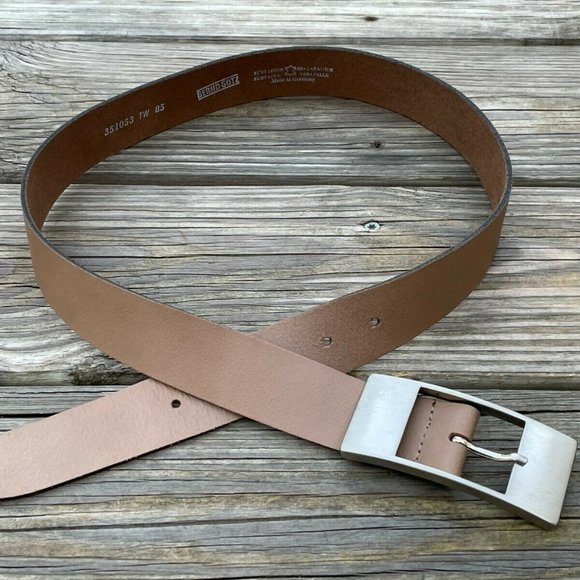 BERND GOTZ Belt Tan Genuine Leather German Made Waistband Size 30-31 inches - Picture 11 of 11